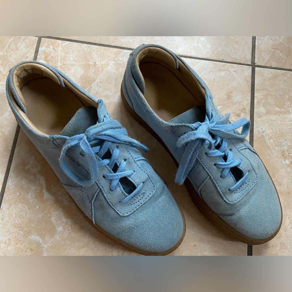 AXEL ARIGATO PLATFORM LOW-TOP SUEDE‎ SNEAKERS Sz 7.5